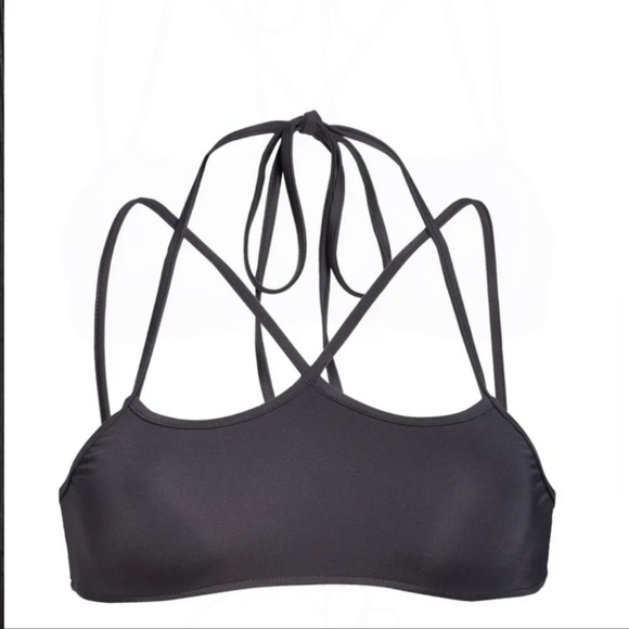 Frankie’s Bikinis Aleisha Eco Bikini Top in Black Small - Picture 3 of 6